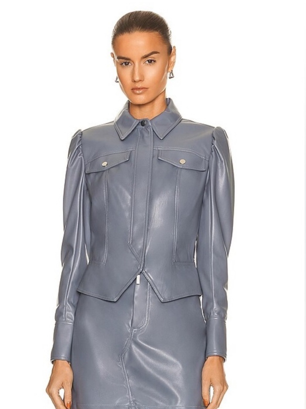 Jonathan Simkhai Wyatt Faux Leather Jacket S